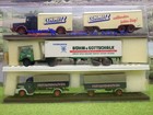 Brekina H0 2 Lastzüge Schmitz etc 1 Sattelzug  (WX) G2324
