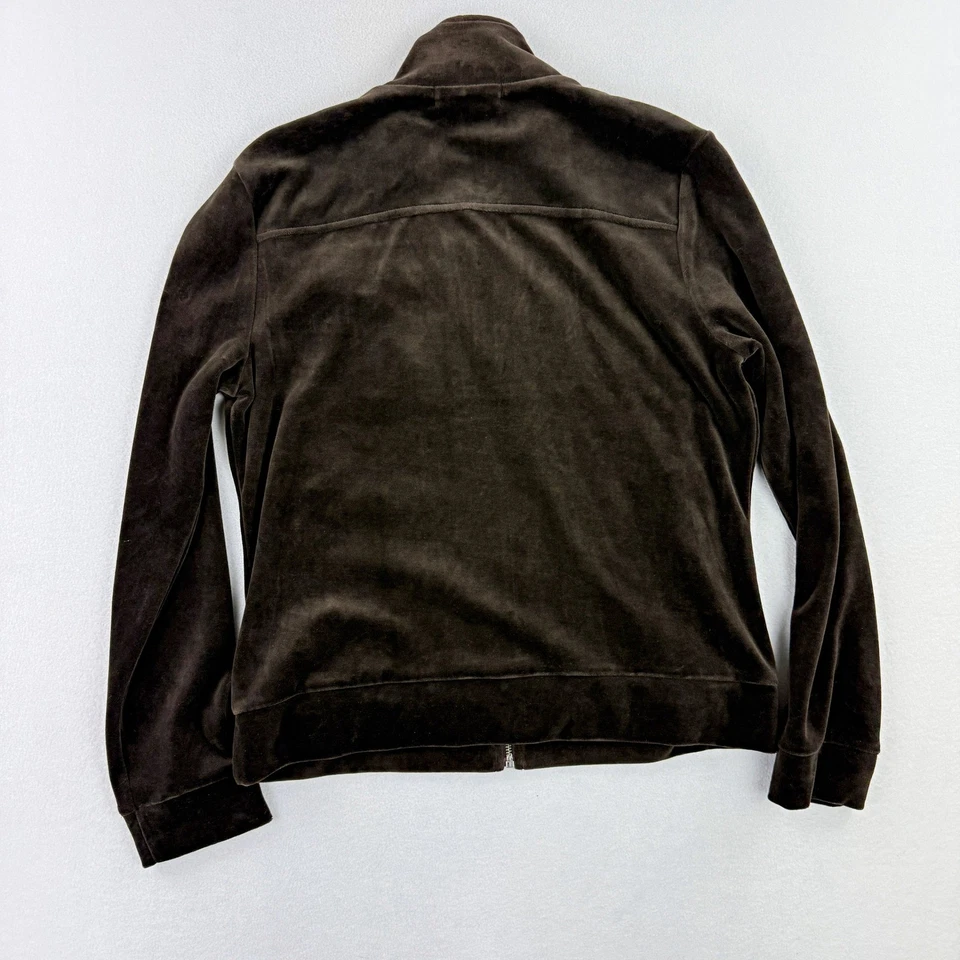 Traje de chándal de terciopelo LAUREN RALPH LAUREN, chaqueta M + pantalón talla L para mujer marrón NUEVO Foto 2 de 4