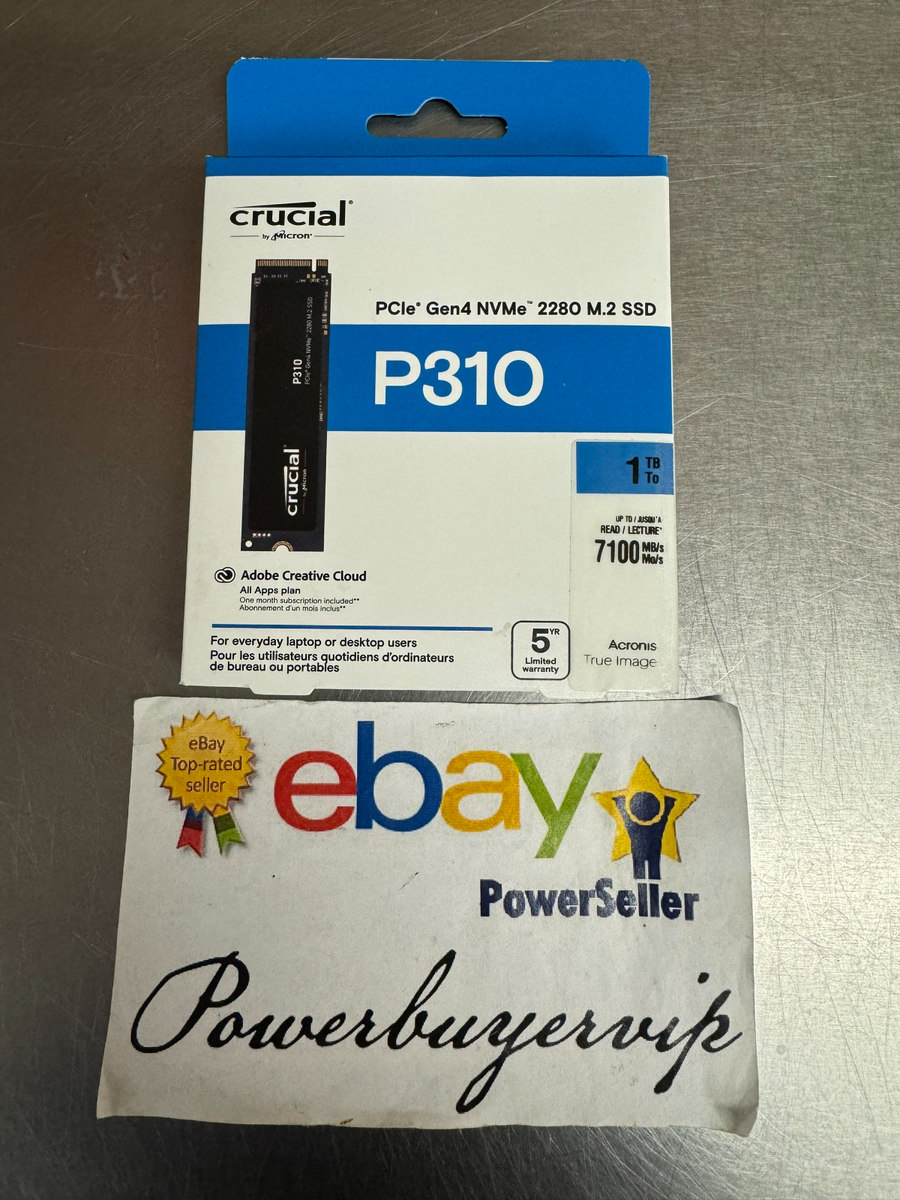 🔥NEW🔥 Crucial P310 1TB PCIe 4.0 NVMe M.2 2280 Internal SSD
