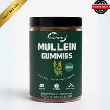Mullein Gummies 2000mg For Lung Cleanse Detox Herbal Dietary Supplement