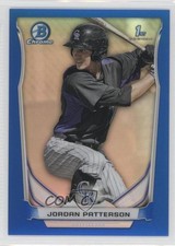 2014 Bowman Chrome Prospects Blue Refractor 183/250 Jordan Patterson #BCP19 2u3