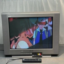 Vintage Sony Trinitron KV-24FV12 24" Flat Screen CRT TV for Retro Gaming 2000