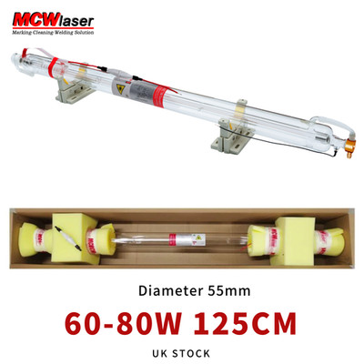 CO2 Laser Tube 60W-80W 125CM Dia 80mm For Laser Engraver Cutter