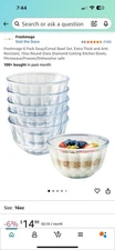 Freshmage 6 Pk Soup/Cereal Bowl Set, Extra Thick, 16 Oz (26)