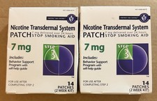 2X Habitrol Nicotine Transdermal System Patch 7MG Step 3 New 14 Patches Ex: 2026