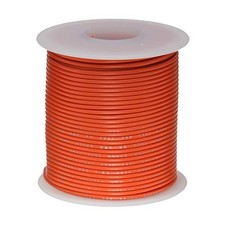 16 AWG Gauge GXL Automotive Stranded Hook Up Wire, 25 ft Length, Orange, 0.05...
