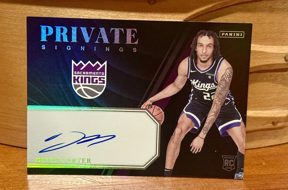 2024-25 Panini Prizm черный Девин Картер #144 - золото отлива авто /10 - частный + - Изображение 3 из 4