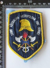 Vintage South Australian Metropolitan Fire Service SA Patch Woven Cloth Badge