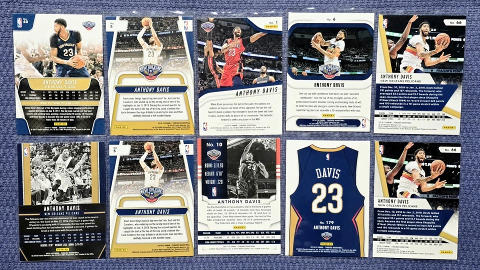 Anthony Davis LOT of 10 Cards ALL Cards Are MINT or BETTER Condition - Image 4 of 4