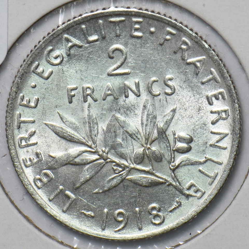 França 1918 2 francos 294126 frete combinado - Imagem 2 de 2