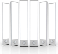 6 Pack under Cabinet Lights Wireless, 32 LED Motion Sensor Light Indoor Recharge