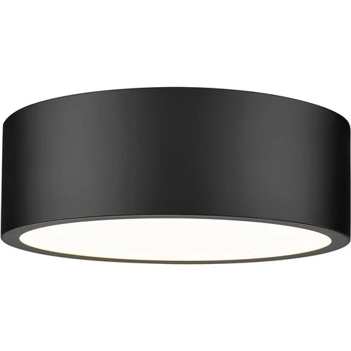 Z-Lite 1017F12-MB-LED Coronado Flush Mount Matte Black - Picture 1 of 8