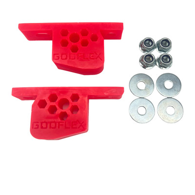 Godflex R50 R52 R53 Exhaust Mount Poly Bush Kit MINI Cooper S - RED