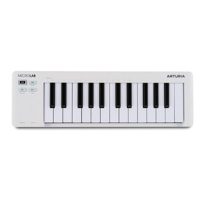 Arturia MicroLab Mk3  Universal MIDI Controller for Music Production  White