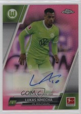 Lukas Nmecha Chrome Bundesliga 2021/22 Magenta Refractor /150 Auto