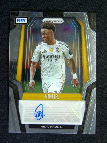 2025-26 Panini Prizm FIFA Vinicius Junior Vini Jr. #S-VJR Brazil Auto #F001