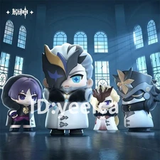 Official Genshin Impact Fatui PVC Figure Blind Box Model Pierro Tartaglia Anime