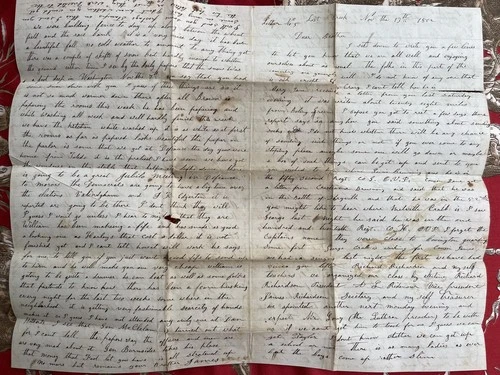 1862 Civil War letter: War causing inflation! More states going Democratic!