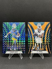 2025 Panini Mosaic Elevate Lot - Aj Brown Orange #16 & Davante Adams Green #17