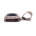 Vintage Sterling Silver 925 Black Onyx Cabochon Modernist Geometric Pendant 9.6g — photo 4