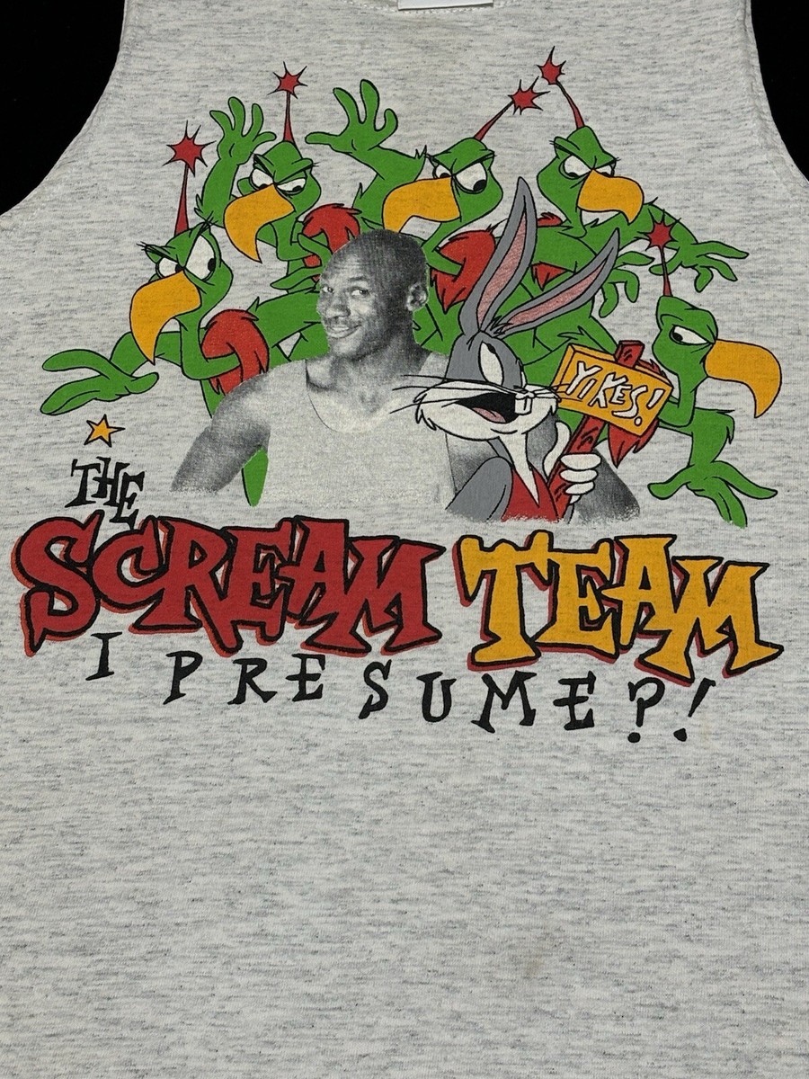 Vintage Nike Air Jordan Space Jam Tank Top The Scream Team Bugs