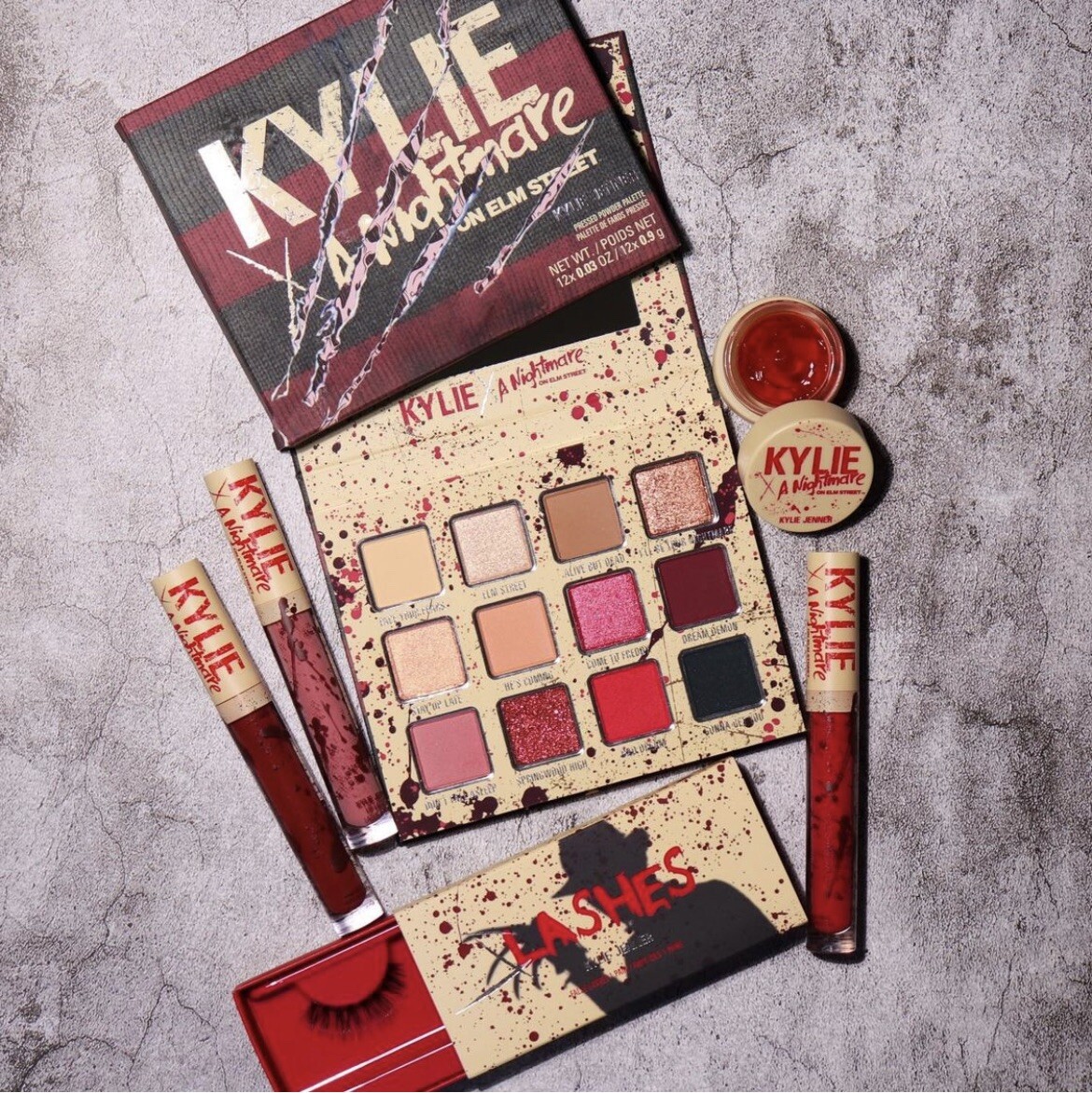 Kylie Cosmetics x Nightmare On Elm Street Full Collection In