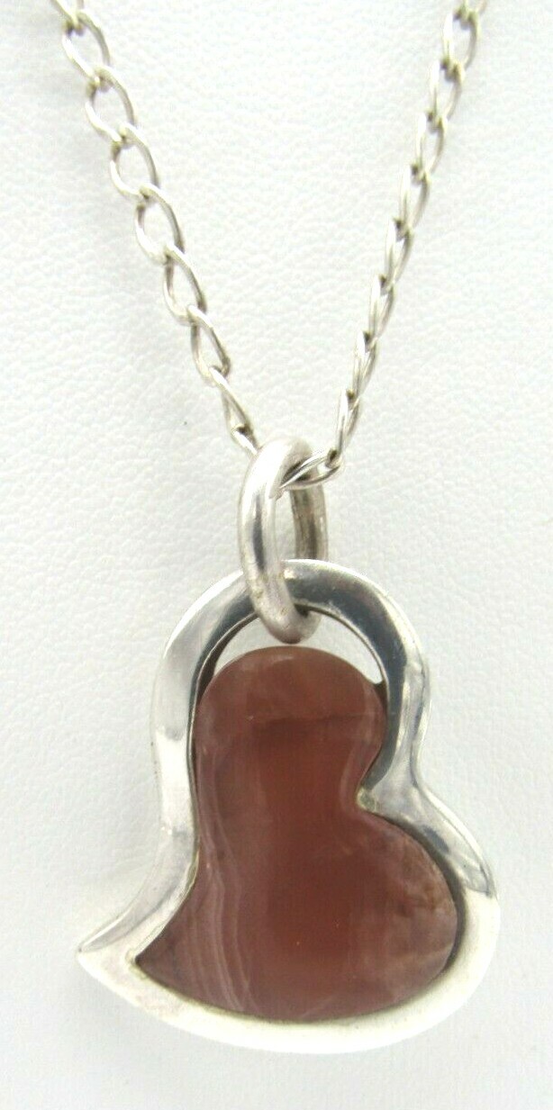 Designer Signed 950 Sterling Silver Agate Droopy … - image 2