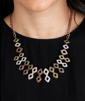 Paparazzi Necklace - Geocentric - Multi 