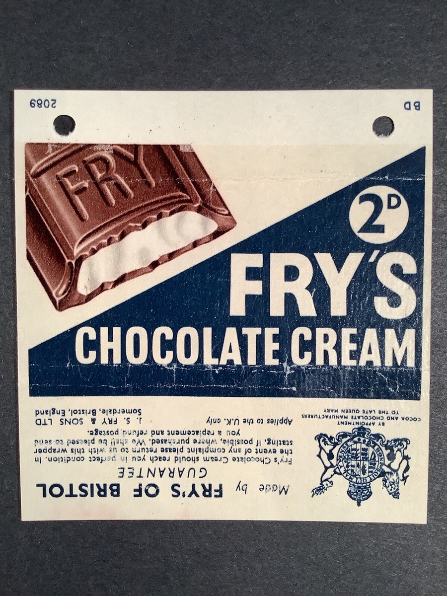 Fry's Chocolate Cream 1950's-1970's Wrappers ( 15 ) | eBay