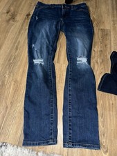 D. Jeans Women's Size 8 Blue Skinny Wash Cotton Blend Stretch Denim Jeans