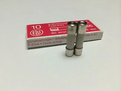 F8AH250V SIBA 7000733 179021 8A Quick Blow Ceramic Fuse 5x20mm 250V Pk10 JPSF168