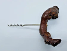 Vintage Grape Vine Burl Wood Corkscrew Wine Bottle Opener France