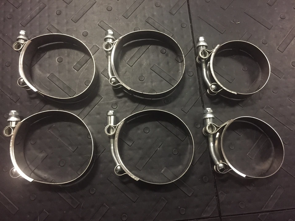 1986-1987 Grand National Turbo силиконовый интеркулер шланг T-болт зажим комплект черный - Изображение 2 из 4