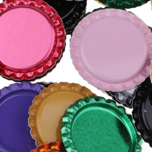 100pcs \'\' Bottle Caps Without Flattened Decor Garment Hat Multicolor 2 - Picture 4 of 8