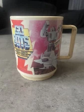 1984 VTG  RARE Tonka "GOBOTS" 10 OZ Plastic cup. DEKA Plastic USA. Used