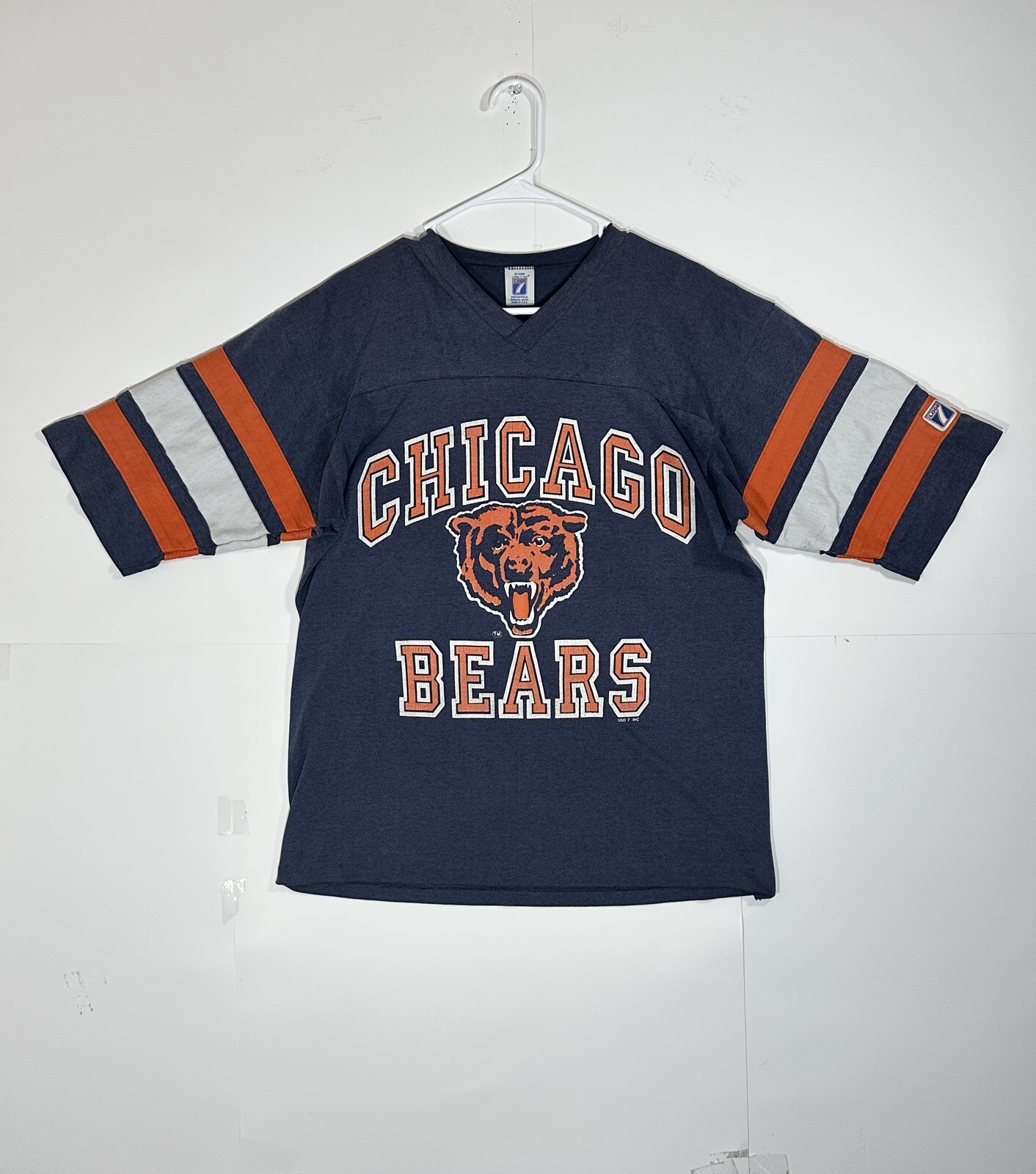 Vintage Chicago Bears NFL Football T-Shirt Jersey Logo 7 USA Size Medium 1990s