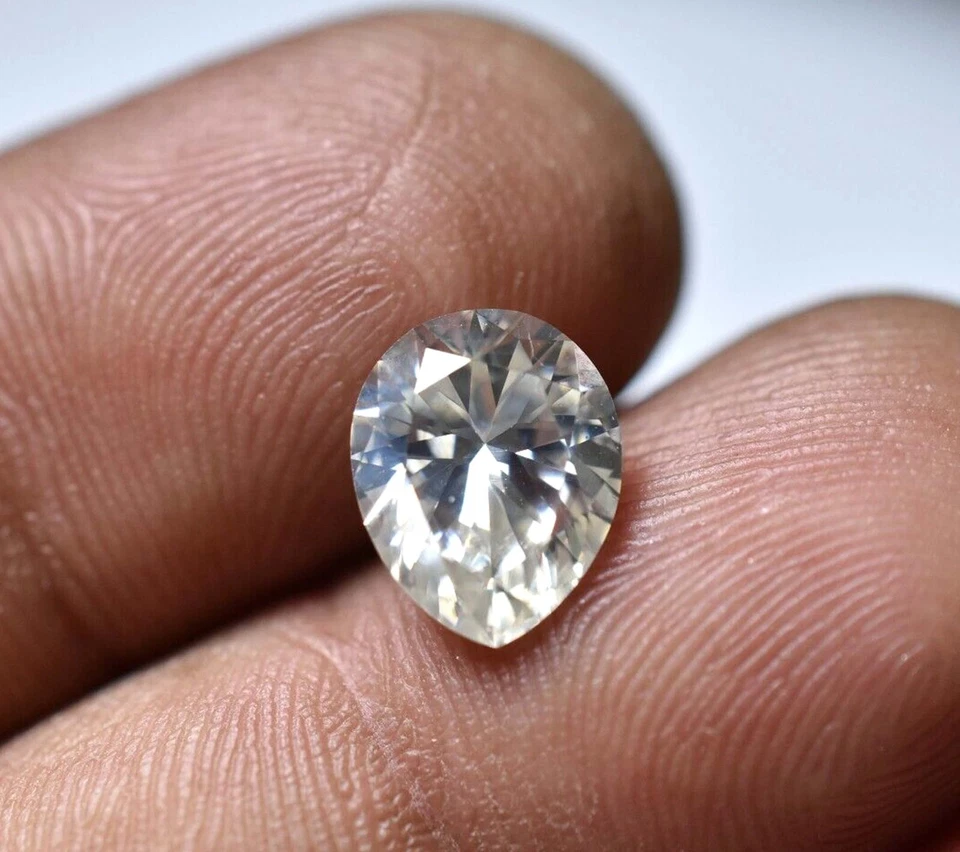 Diamond Lab Grown Certified 1.25 Ct CVD Loose Pear Shape FL-Clarity Gemstone 4DD - Image 3 of 4