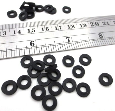 #ad Rubber Washer Spacer Has 1 8quot; ID 5 16quot; OD 1 16quot; Thick Resists UV EPDM Rubber $13.16