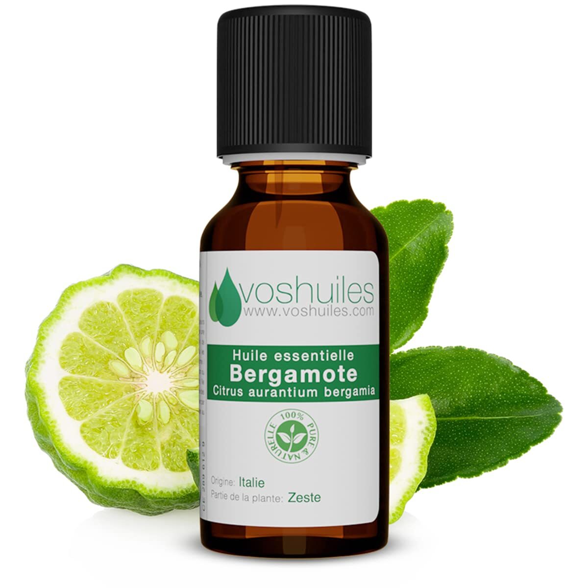 Voshuiles - Huile Essentielle Bergamote - 20Ml - 100% Pure Et Naturelle - Heb...