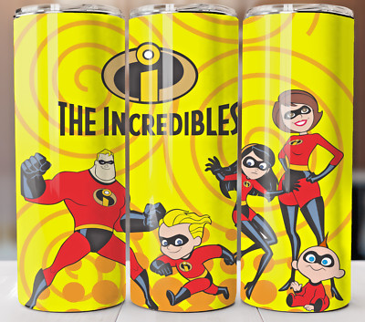 The Incredibles 20oz Tumbler Insulated Stainless Steel Cup Mug Straw Lid