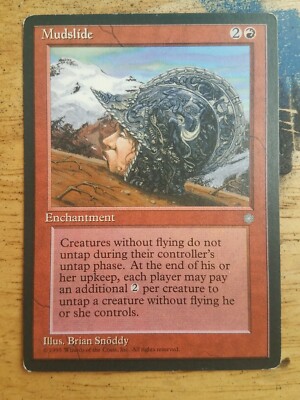 1x MTG Magic The Gathering Mudslide [Ice Age] Non-Foil Rare Trading Card