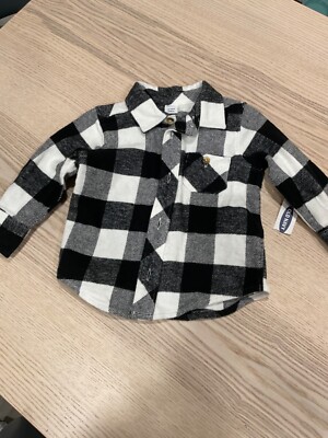 Old Navy Boys Black Long Sleeve Button-Down Shirt 12-18 Months | eBay