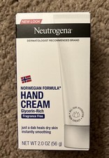 NEW Neutrogena Hand Cream Norwegian Formula Fragrance Free 2oz