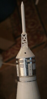 Saturn V - Apollo CSM Laser Cut Detail Sheet for 1/100 Estes Saturn