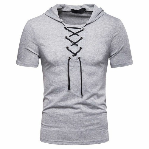 Hombres con capucha camiseta manga corta a estrenar 8 colores de moda  sólida Slim HOODY Camisetas Tees nueva diseñadores HOODY Camisas m  XXL|shirts cycling|hoodie baghoodie sweater - AliExpress