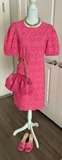 NWT Pink Eyelet Dress Size M With Pink Sandals Size 8