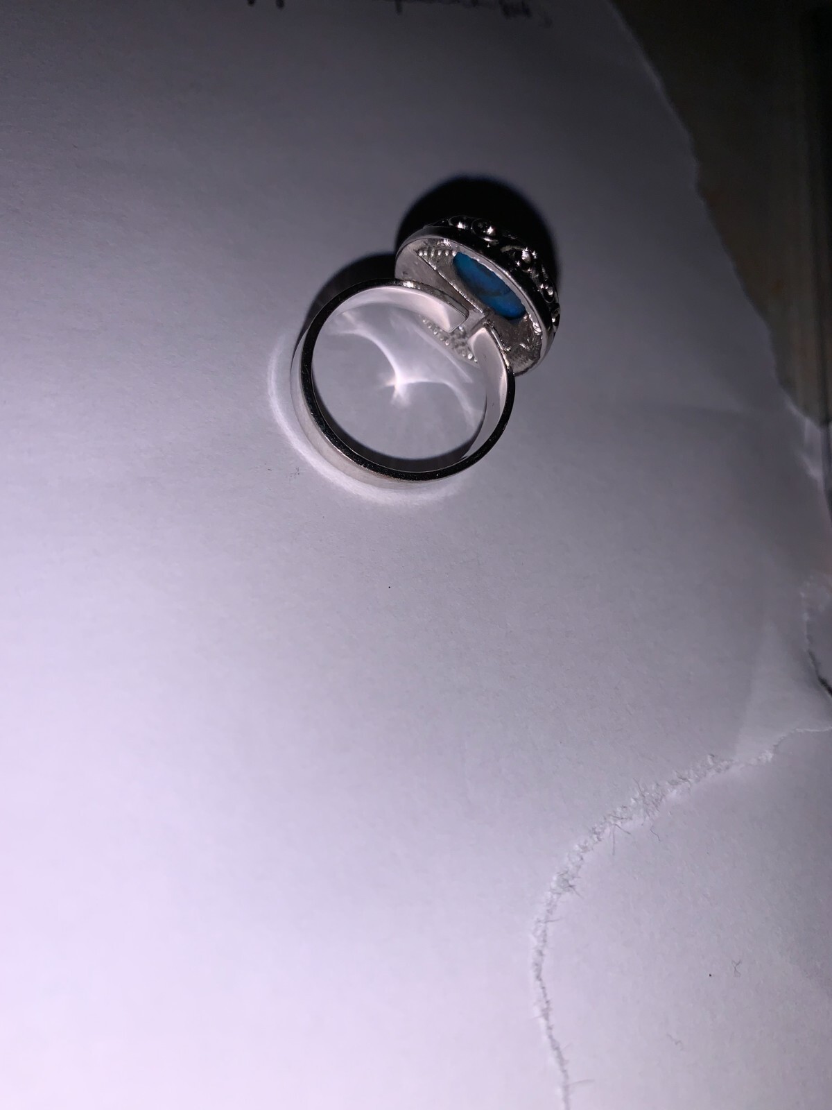 Cookie Lee Ring Adjustable Large Abalone stone MU… - image 3