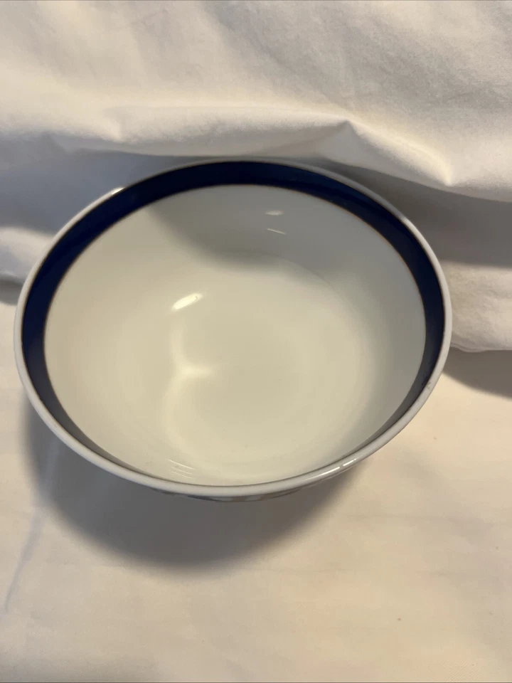 Tiffany & Co Bowl 5" Pergamino Dorado Azul Hecho Exclusivamente para Fina Inc. Japón Foto 4 de 4