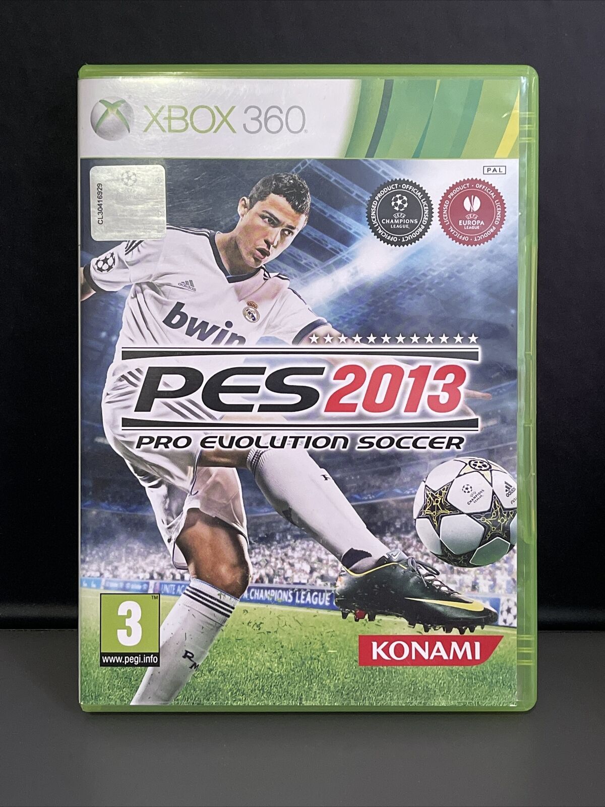 PRO EVOLUTION SOCCER 6 XBOX 360 - PAL - CASE - 2 COVERS - MANUAL