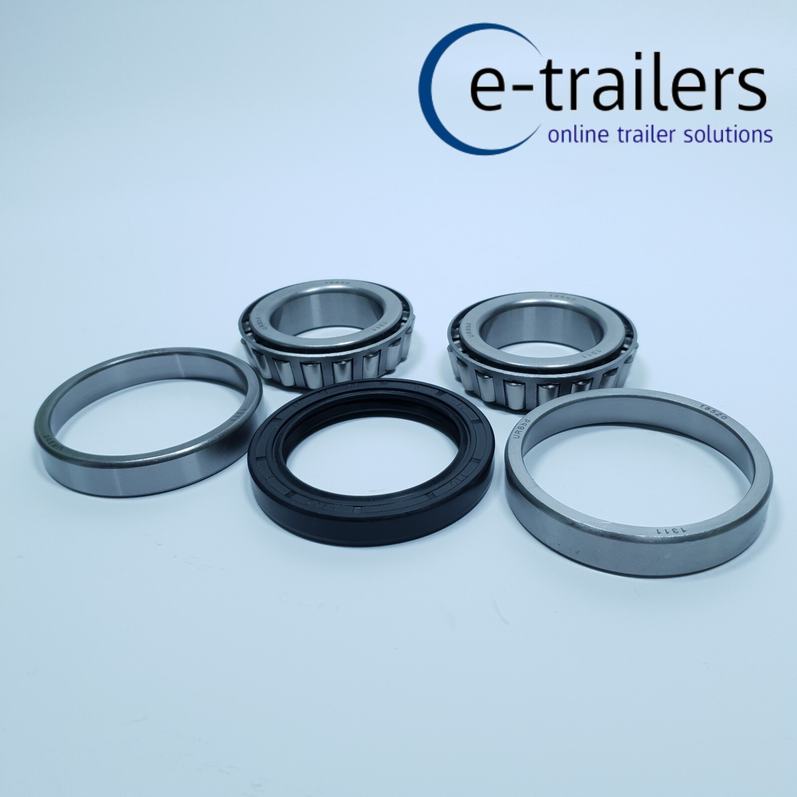 2x 18590 18520 WHEEL BEARINGS +SEAL 75x55x10 IFOR WILLIAMS P0001 P0002 ...